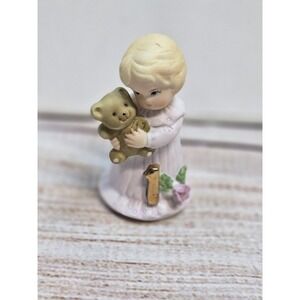 ENESCO Growing Up Birthday Girls Porcelain Figurine Age 1 Blonde Hair Tag box